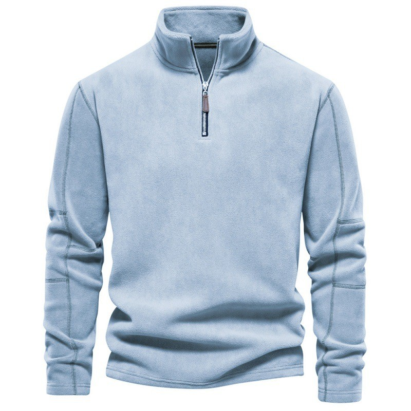 Joshua™ | Fleece Trui met Kwartrits