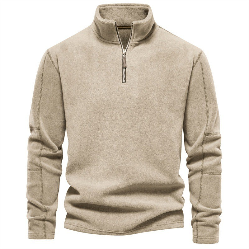 Joshua™ | Fleece Trui met Kwartrits