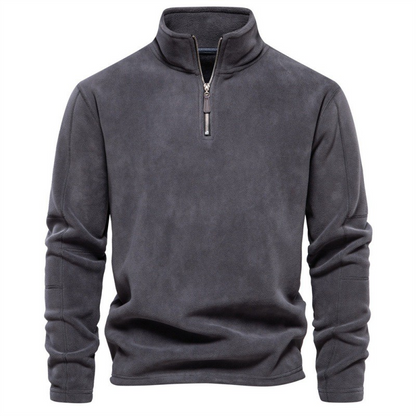 Joshua™ | Fleece Trui met Kwartrits